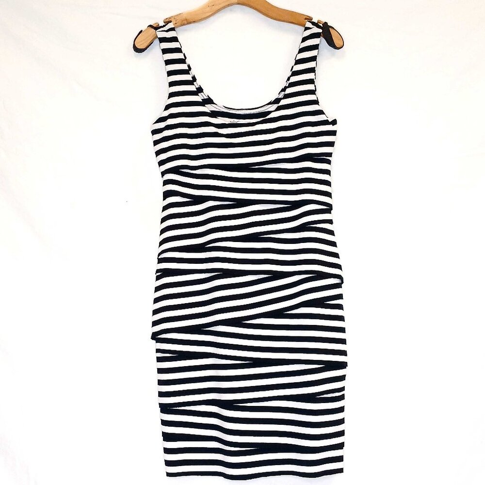 Joseph Ribhoff Sleeveless Stripped Dress